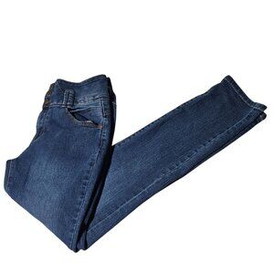 Gogo Jeans Womens Size 30 Waist Straight Leg Mid Rise Dark Wash Denim Pants